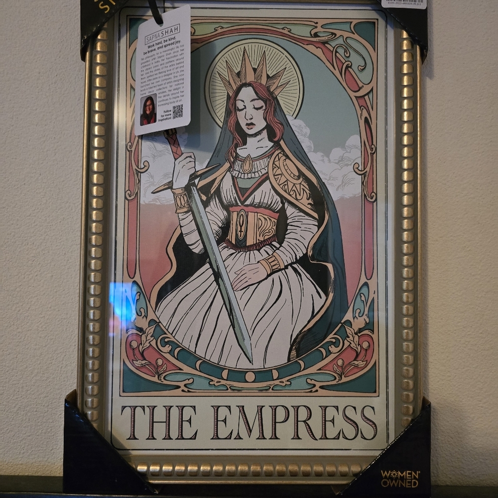 Sapna Shah Tarot Card The Empress Framed Wall Hanging Picture